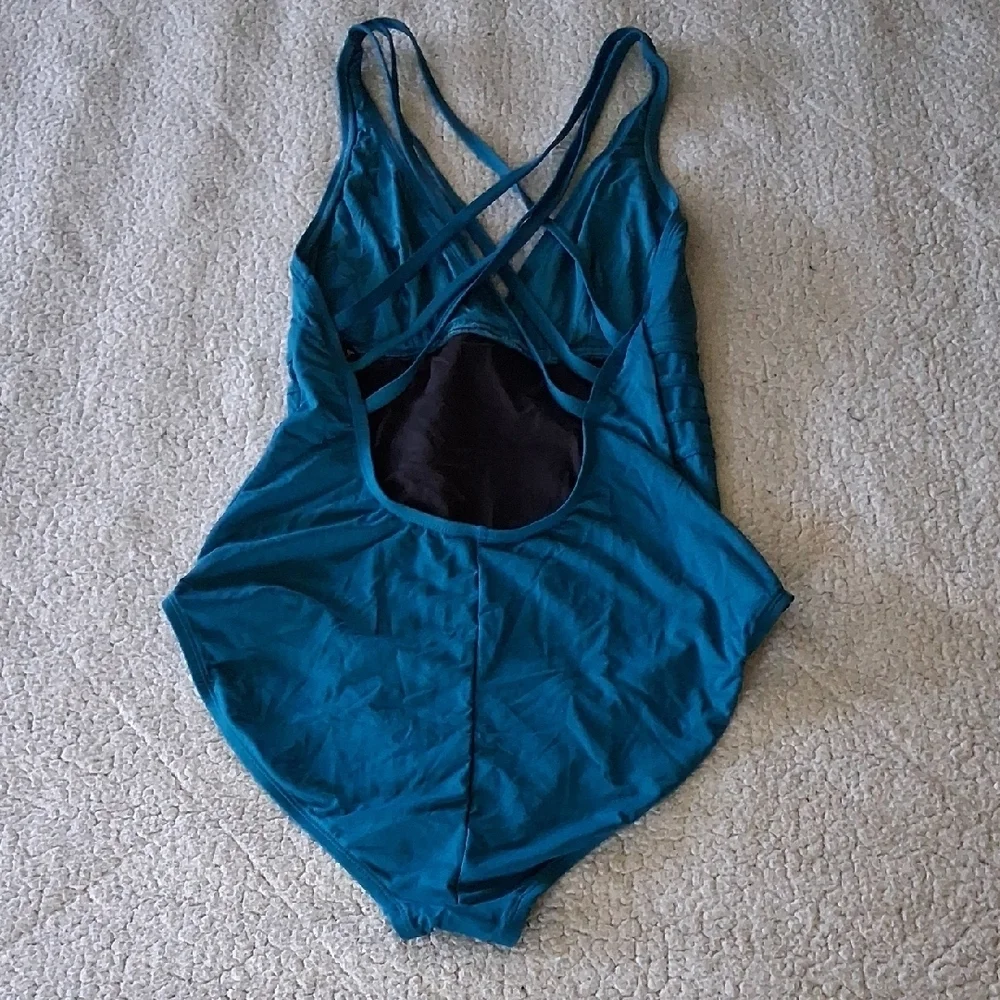 La Blanca Teal One Piece Swimsuit - Picture 3 of 3